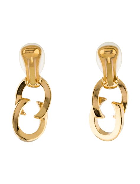 gucci clip-on earrings|Gucci orecchini earrings.